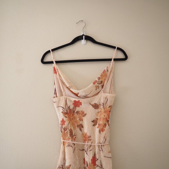 Here Comes The Sun Selfie Leslie Sweet Memories Velvet Cowl Neckline Slip Dress - Picture 11 of 11